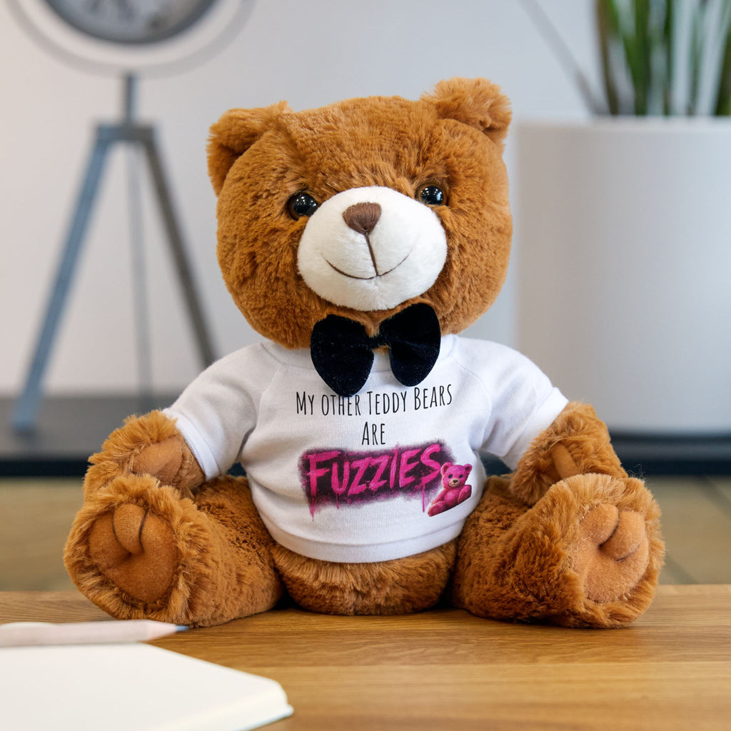 Fuzzies Teddy Bear Plush — “My Other Teddy Bears Are Fuzzies” Horror Book Gift