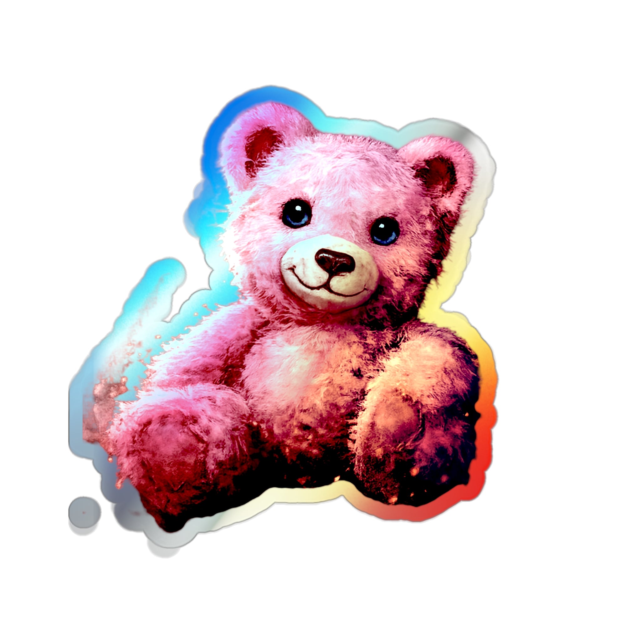 Fuzzies Holographic Bear Sticker