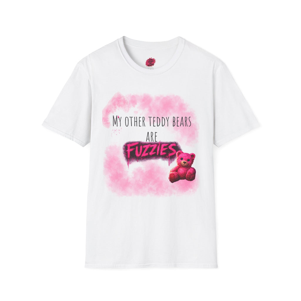 My Other Teddy Bears Are Fuzzies T-Shirt | Creepy Cute Pink Bear Horror Tee