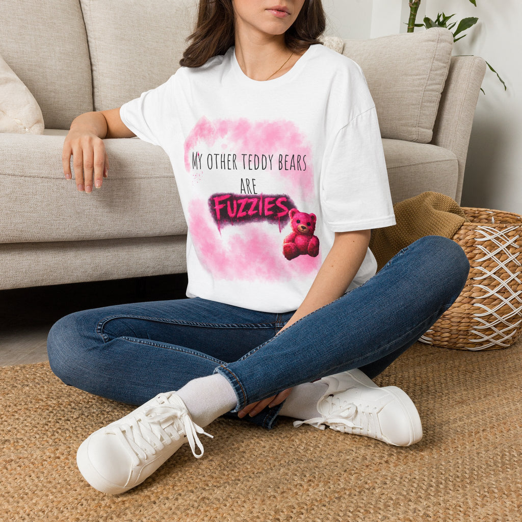 My Other Teddy Bears Are Fuzzies T-Shirt | Creepy Cute Pink Bear Horror Tee