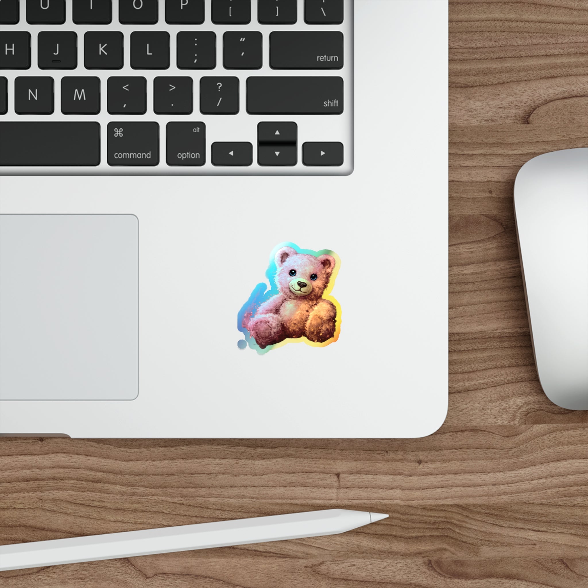 Fuzzies Holographic Bear Sticker